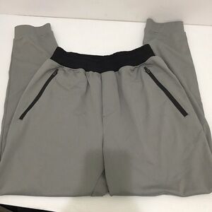 Barbell Gray Jogger Pants with Black Waistband Size L